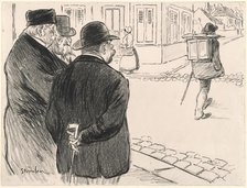 He Acts Like a Painter, late 19th-early 20th century. Creator: Theophile Alexandre Steinlen.