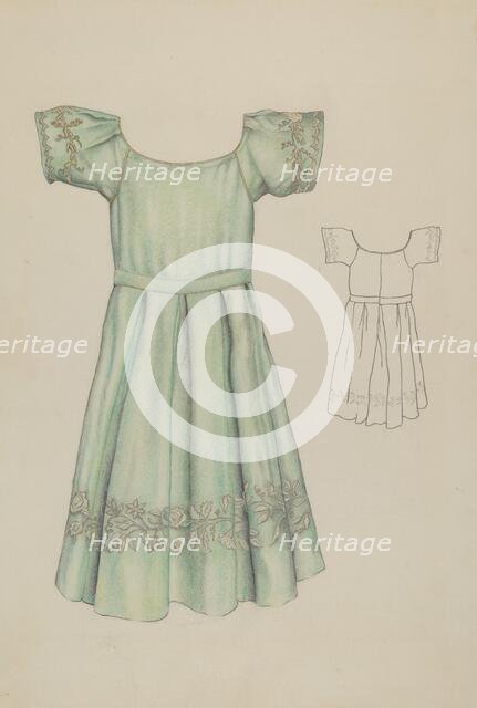 Child's Dress, c. 1937. Creator: Ray Price.
