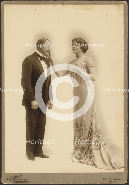 John Drew, Jr. and woman, negative 1885-1903; print 1903-1920. Creator: Napoleon Sarony.