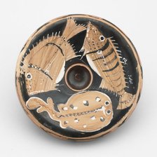 Fish Plate, 350-330 BCE. Creator: Dotted Stripe Group.