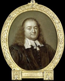 Portrait of Joannes Fredericus Gronovius, Philologist and Jurist, Professor in Leiden, 1732-1771. Creator: Jan Maurits Quinkhard.