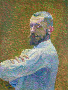 Autoportrait à la veste blanche, 1889. Creator: Monfreid, George-Daniel (Géo) de (1856-1929).