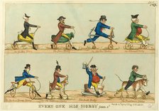 Everyone His Hobby, plate 2, published April 24, 1819. Creator: William Heath.