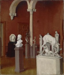 The Sculpture Gallery in the Ateneum, 1898-1905. Creator: Sigrid Lehrback.