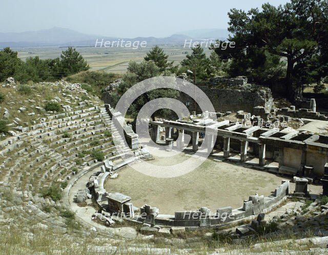 Theatre, Priene, Ionia, Anatolia, Turkey, 1999. Creator: Unknown.