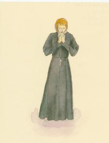 A medieval priest, 2004. Creator: Judith Dobie.