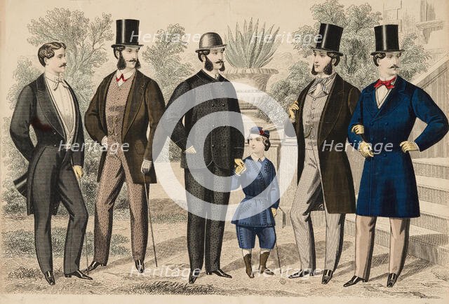 Gazette of Fashion Plate, 1866. Creator: Unknown.