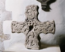 Anglo-Saxon Cross head, Church of St Michael, Cropthorne, Worcestershire, c2006. Artist: James O Davies.