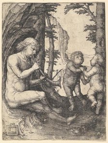 Boy with a Trumpet, ca. 1507. Creator: Lucas van Leyden.