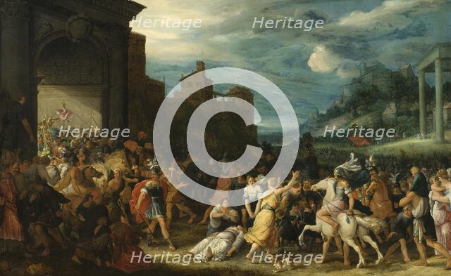 The Horatii Entering Rome. Creator: Adriaen van Stalbemt.