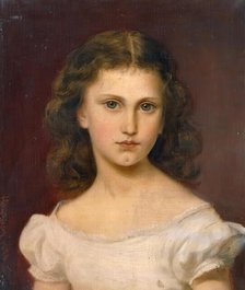 Sidonie Schrotzberg, the artist's daughter, 1870. Creator: Franz Schrotzberg.