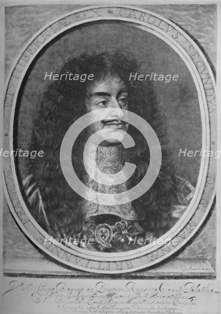 'Portrait of Charles II', c1660-1685, (1928). Artist: William Sherwin.