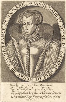 Jeanne d'Albret, Queen of Navarre, 1597. Creator: Thomas de Leu.