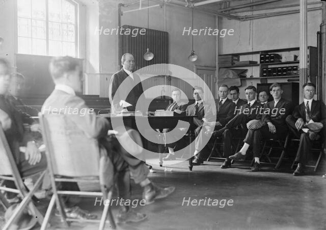 Camp Meade #2 - Drafted Men Leaving For Camp Meade, 1917. Creator: Harris & Ewing.