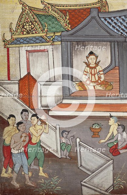Phra Malai Manuscript (image 3 of 21), between c1860 and c1880. Creator: Unknown.