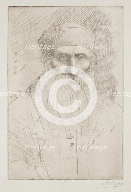 Head of a Man with a Long Beard. Creator: Alphonse Legros (French, 1837-1911).
