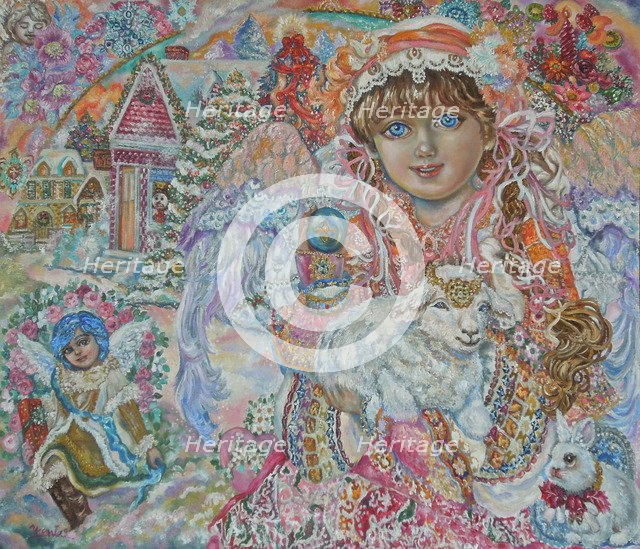 Angel with Lamb of God. Artist: Sugai, Yumi  