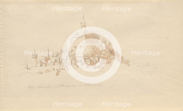 Schloss Lindenfels bei Weinheim im Odenwald. Creator: Julius von Leypold.