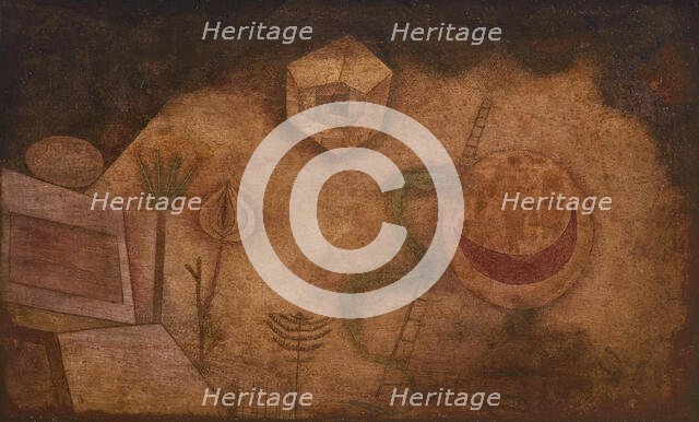 The snake on the ladder, 1929. Creator: Klee, Paul (1879-1940).