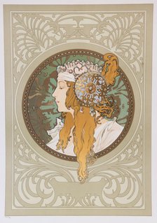 Byzantine Heads: Blonde, 1897. Creator: Mucha, Alfons Marie (1860-1939).