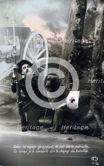 French WWI postcard, 1914-1918. Artist: Unknown