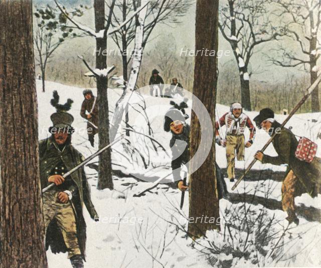 Prussian soldiers escape imprisonment by the French, January 1807, (1936). Creator: Unknown.