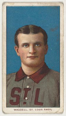 Waddell, St. Louis, American League, from the White Border series (T206) for the Americ..., 1909-11. Creator: American Tobacco Company.