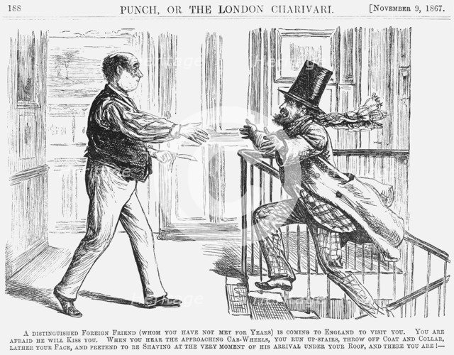 'A Distinguished Foreign Friend', 1867. Artist: Unknown