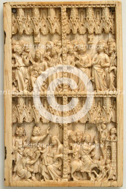 Right Leaf of a Diptych, French, 14th century. Creator: Unknown.