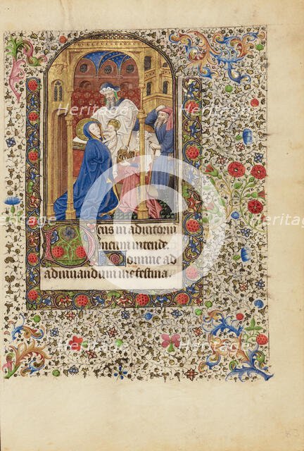 The Presentation in the Temple; Book of Hours, about 1440-1450. Creator: Workshop of the Bedford Master.