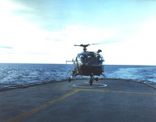 Helicopter, Falklands War, 1982. Creator: Luis Rosendo.