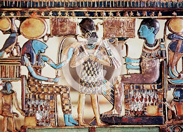 Pectoral jewel from the tomb of Tutankhamun, Ancient Egyptian, c1325 BC. Artist: Unknown