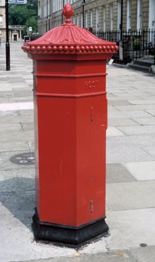 Penfold pillar box, Leamington Spa, Warwickshire.  Artist: Dorothy Burrows