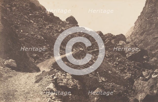 Sentier du chaos, St-Sauveur, 1853. Creator: Joseph Vigier.