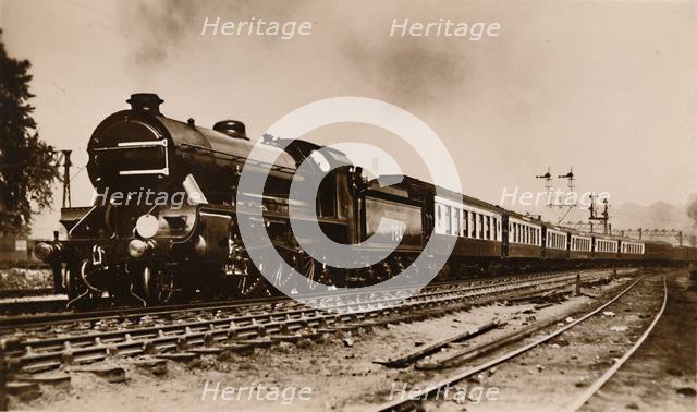 'The S.R. Dover Boat Train, Hauled by "Sir Gawain" A King Arthur Type Locomotive', c1930. Creator: Unknown.