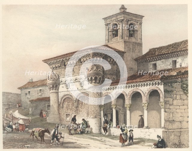 Church of San Miguel in Guadalajara, with scenes of life and traditional costumes of the time.