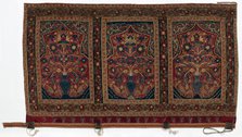 Royal Round Tent made for Muhammad Shah (wall panel with three panels C), 1834-1848. Creator: Unknown.