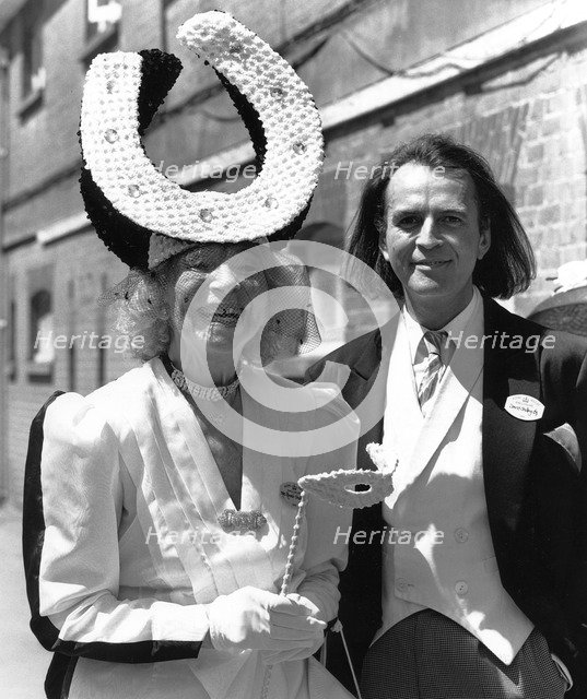 David Shilling with his mother Gertrude Shilling. Artist: Sidney Harris