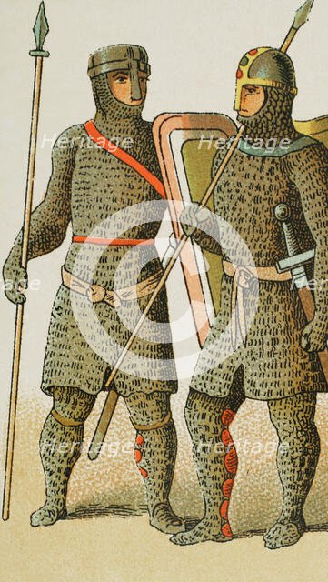 Warriors, Holy Roman Empire, 1000-1100, (1884).  Creator: Unknown.