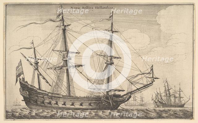 Dutch Warship, 1647. Creator: Wenceslaus Hollar.