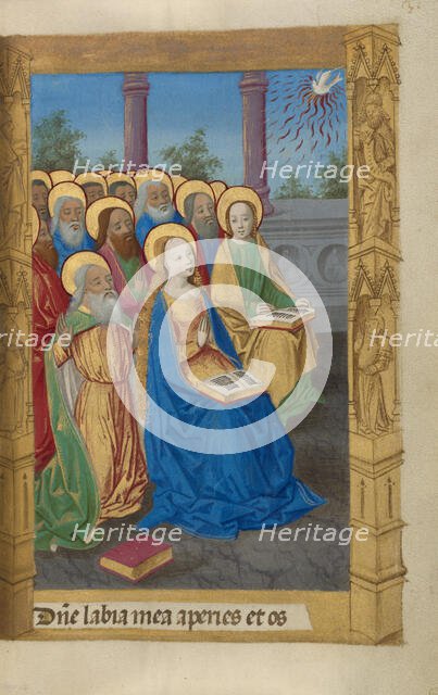 Pentecost; Book of Hours, 1478. Creator: Master of Guillaume Lambert.
