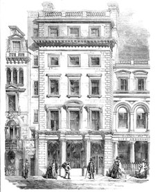 Improvements in Fleet-Street - the Union Bank of London, Temple Bar Branch, 1857. Creator: Unknown.