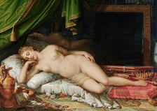 Venus sleeping on a bed, 1826. Creator: Johann Baptist Lampi II.