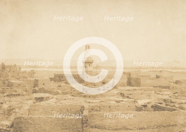 Vue du Village d'Edfou, 1849-50. Creator: Maxime du Camp.