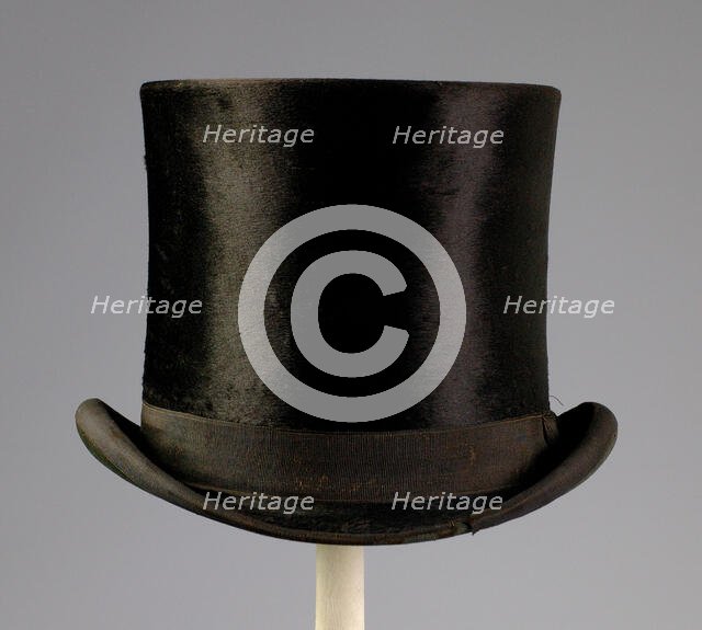 Top hat, British, ca. 1885. Creator: Melton.