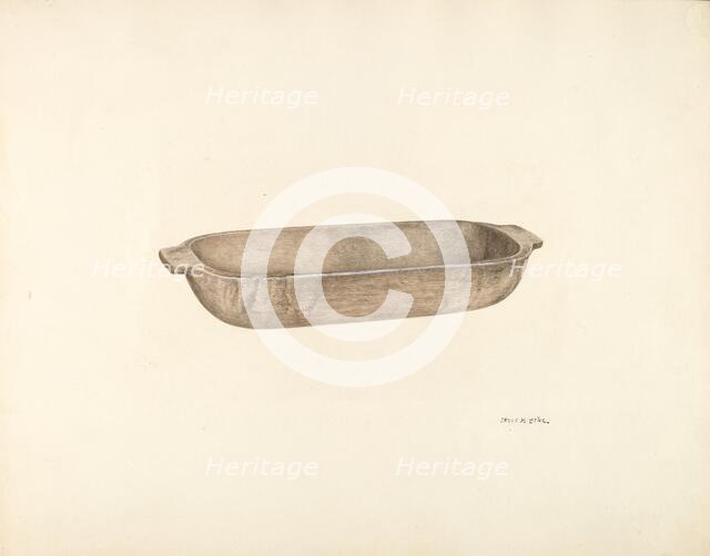 Dough Bowl, c. 1940. Creator: Jesus Pena.