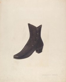 Shoe, c. 1938. Creator: Arlington Gregg.