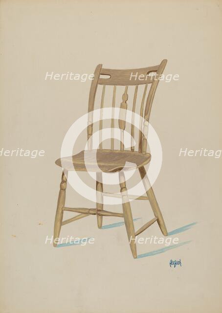 Early American Chair, c. 1936. Creator: Rex F Bush.