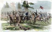 Capture of Confederate guns, near Culpeper, Virginia, American Civil War, 14 September 1863. Artist: Unknown