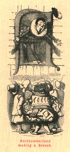 'Northumberland making a Speech', 1897. Creator: John Leech.